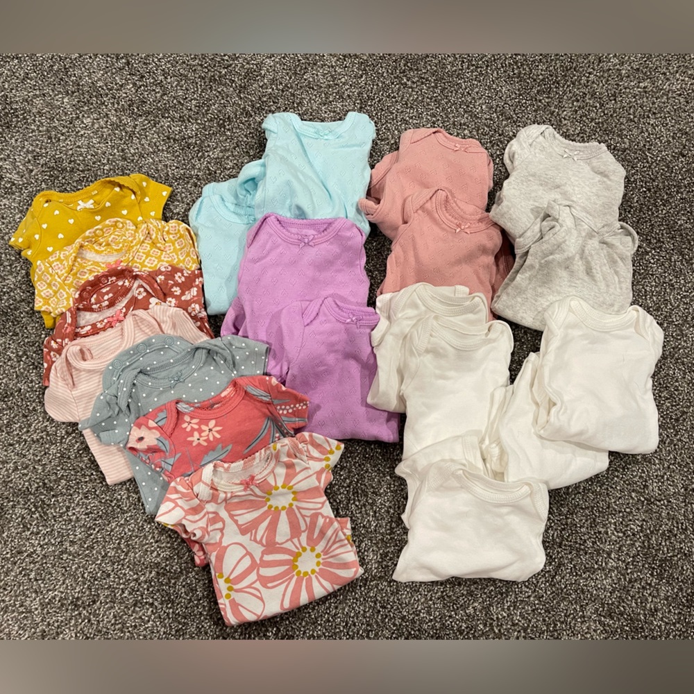 Preemie Girl Onesie Lot
